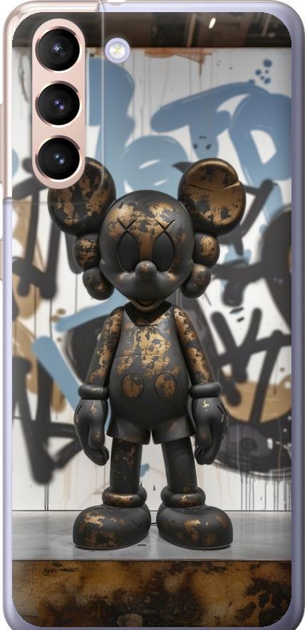 Чехол на Samsung Galaxy S21 Bronze kaws v2 (6098t-2114-42517)