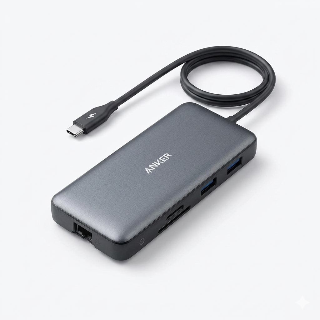 USB-хаб Anker 553 USB-C Hub 8в1 Серый