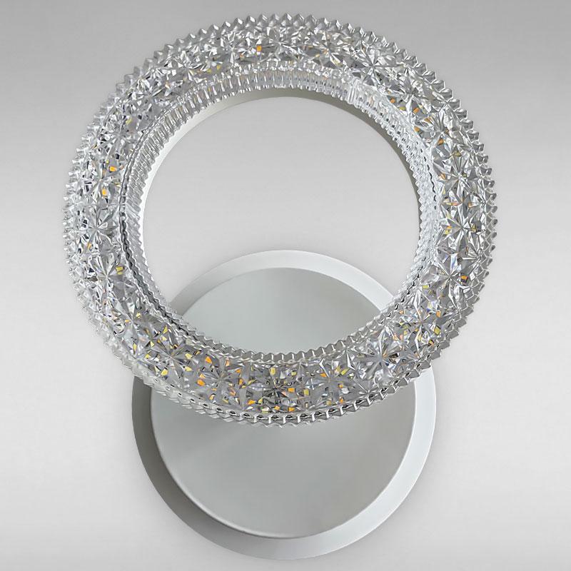 Настенный LED светильник с подсветкой Light House SC-18197/1W 20W+8W 240х180х90 мм Белый