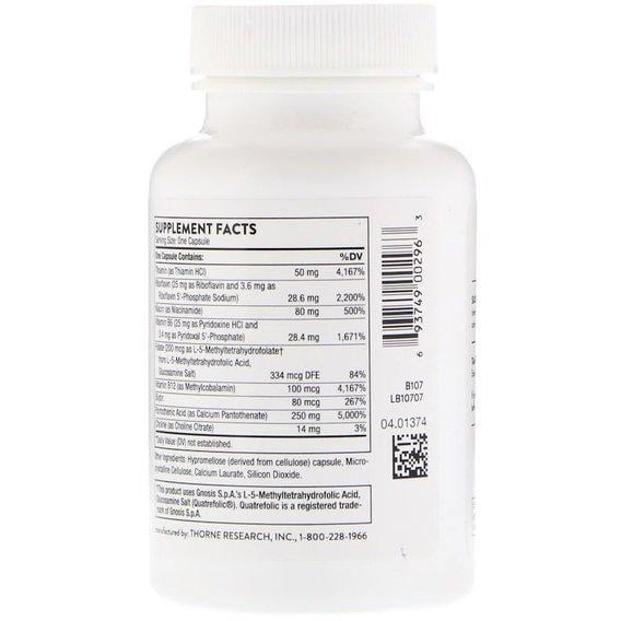 В комплекс Thorne Research Stress B-Complex 60 Veg Caps - фото 2