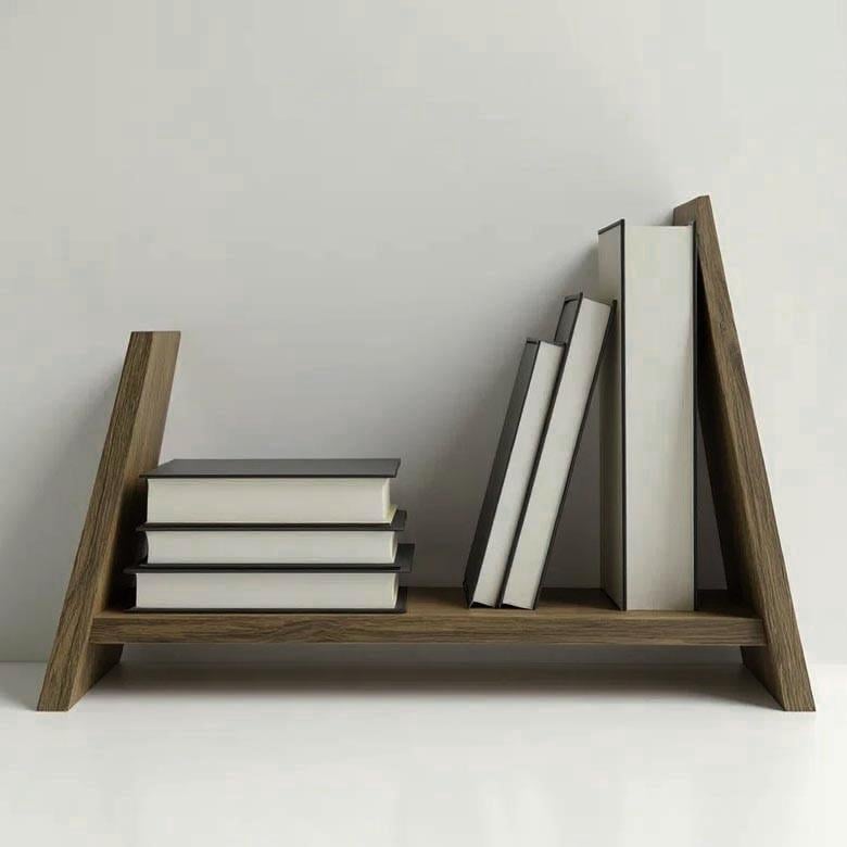 Полка книжная настольная из дерева Мелиния Палисандр (КПА-006302)