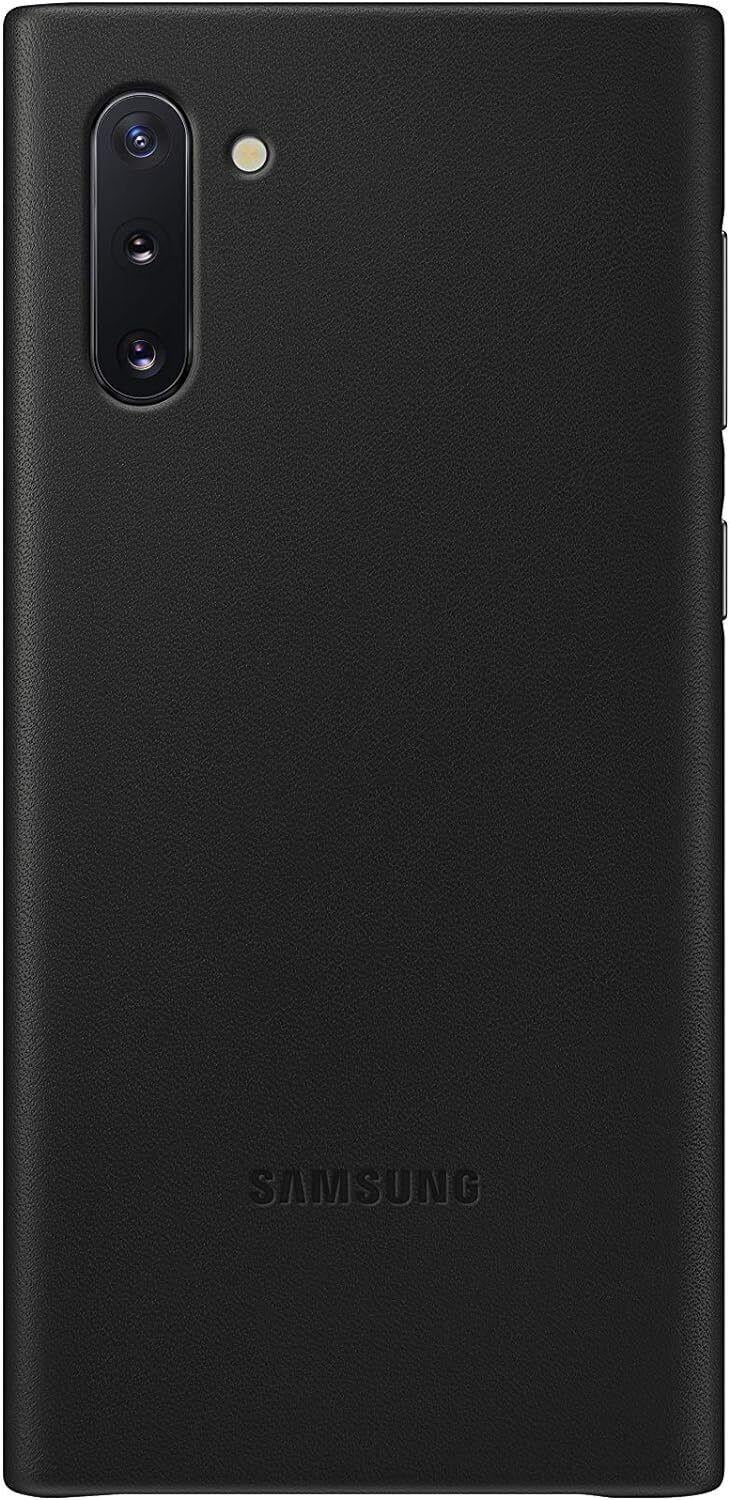 Чехол защитный противоударный кожаный Samsung Galaxy Note 10 5G EF-VN970 Leather Back Cover Black