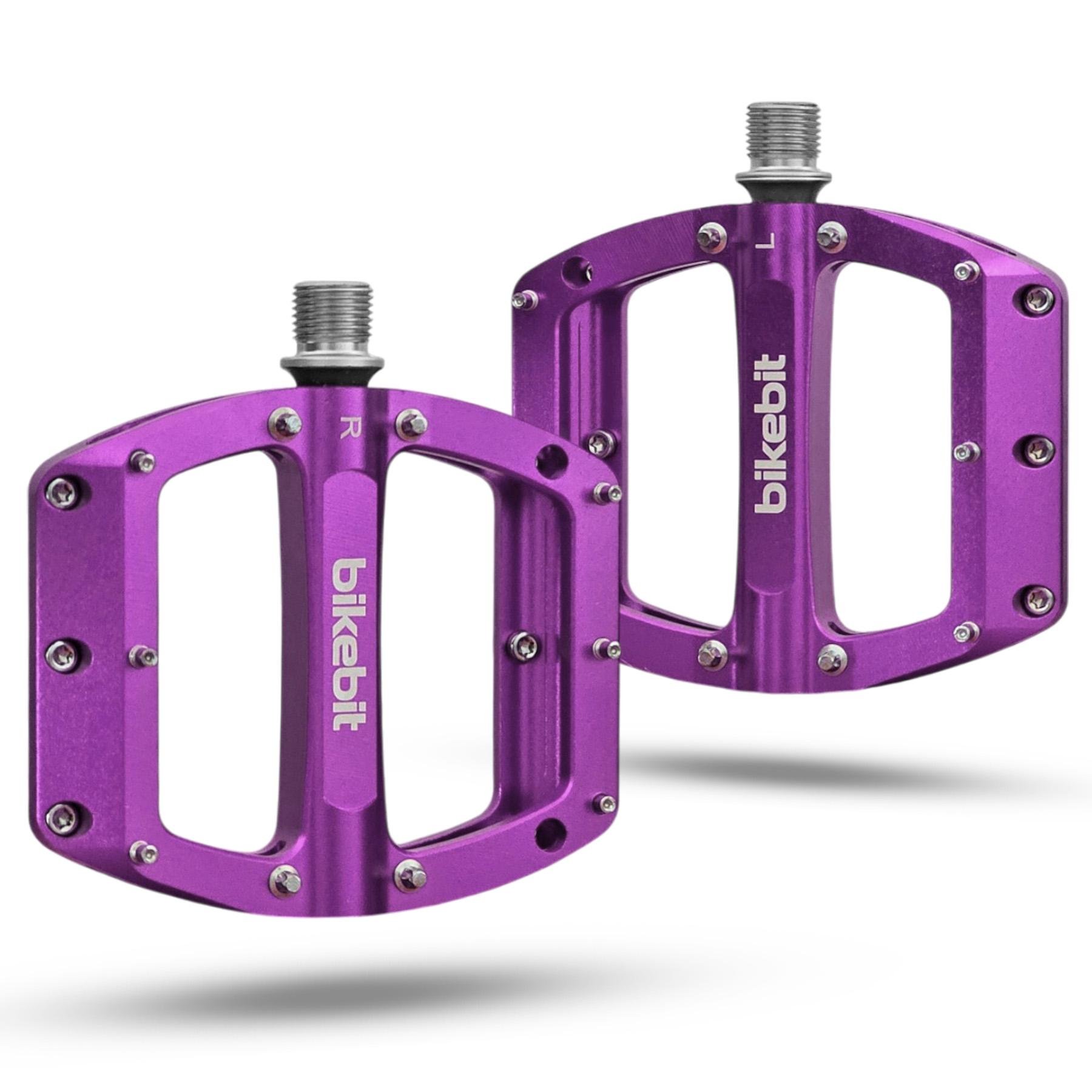 Педали велосипедные BIKEBIT JT60/3 подшипника/алюминиевые Фиолетовый (BB-JT60-5411)