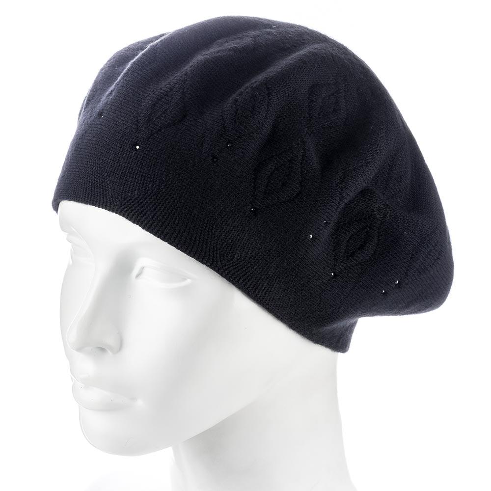 Берет жіночий Zolly ZH248 вовняний подвійний Чорний (135593)