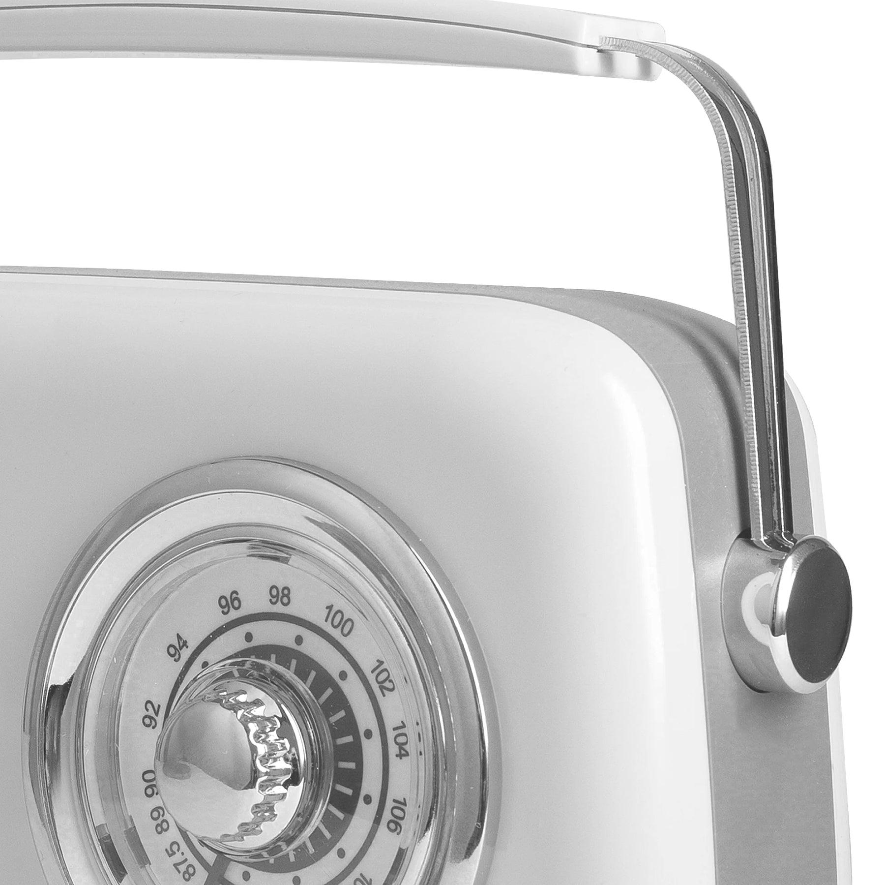 Радіо у ретро стилі Bluetooth Vintage Cuisine металева ручка Білий - фото 6