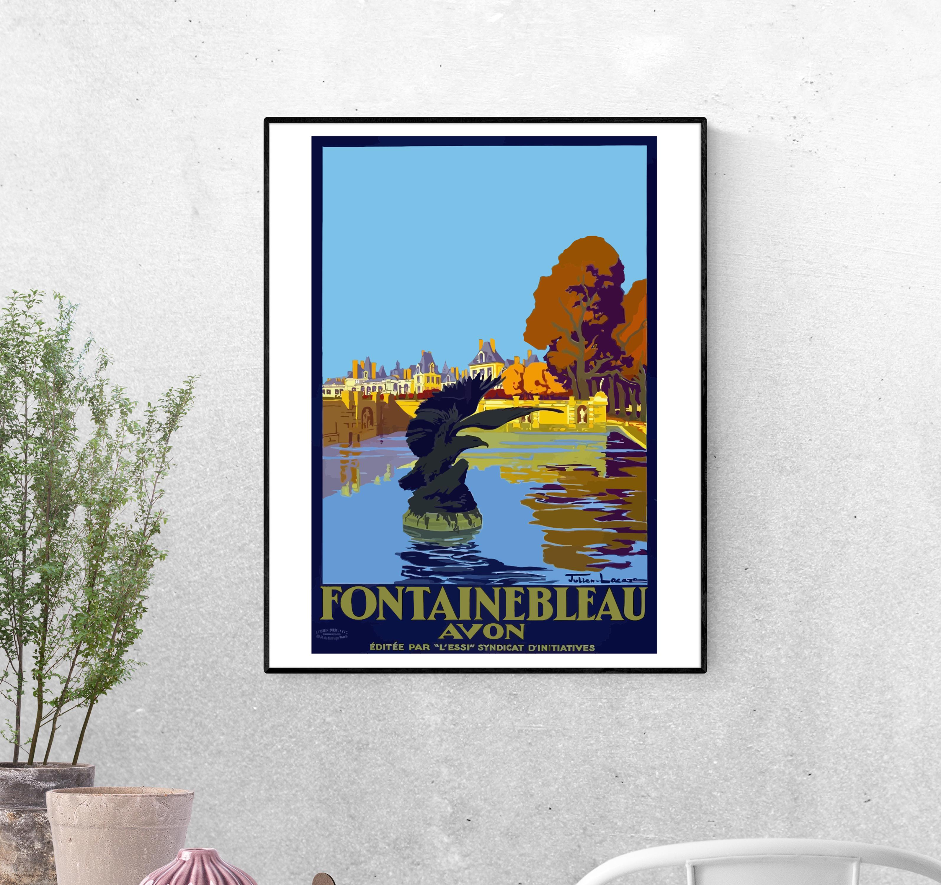 Тревел-постер Фонтенбло Париж Франция формат А-1