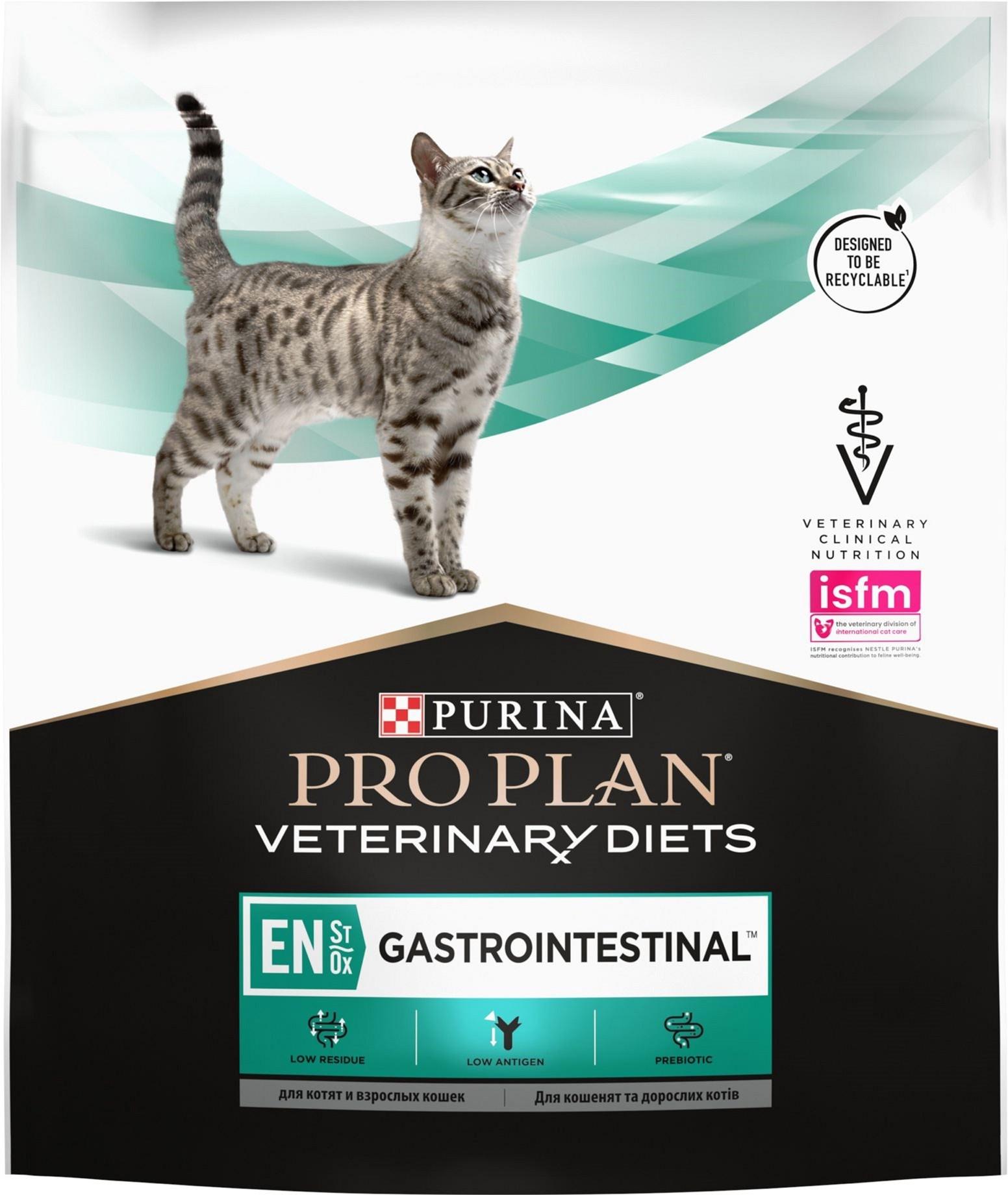 Сухой корм для котов Purina Pro Plan Veterinary Diets EN Gastrointestinal заболевания ЖКТ 400 г (7613035156371) - фото 1