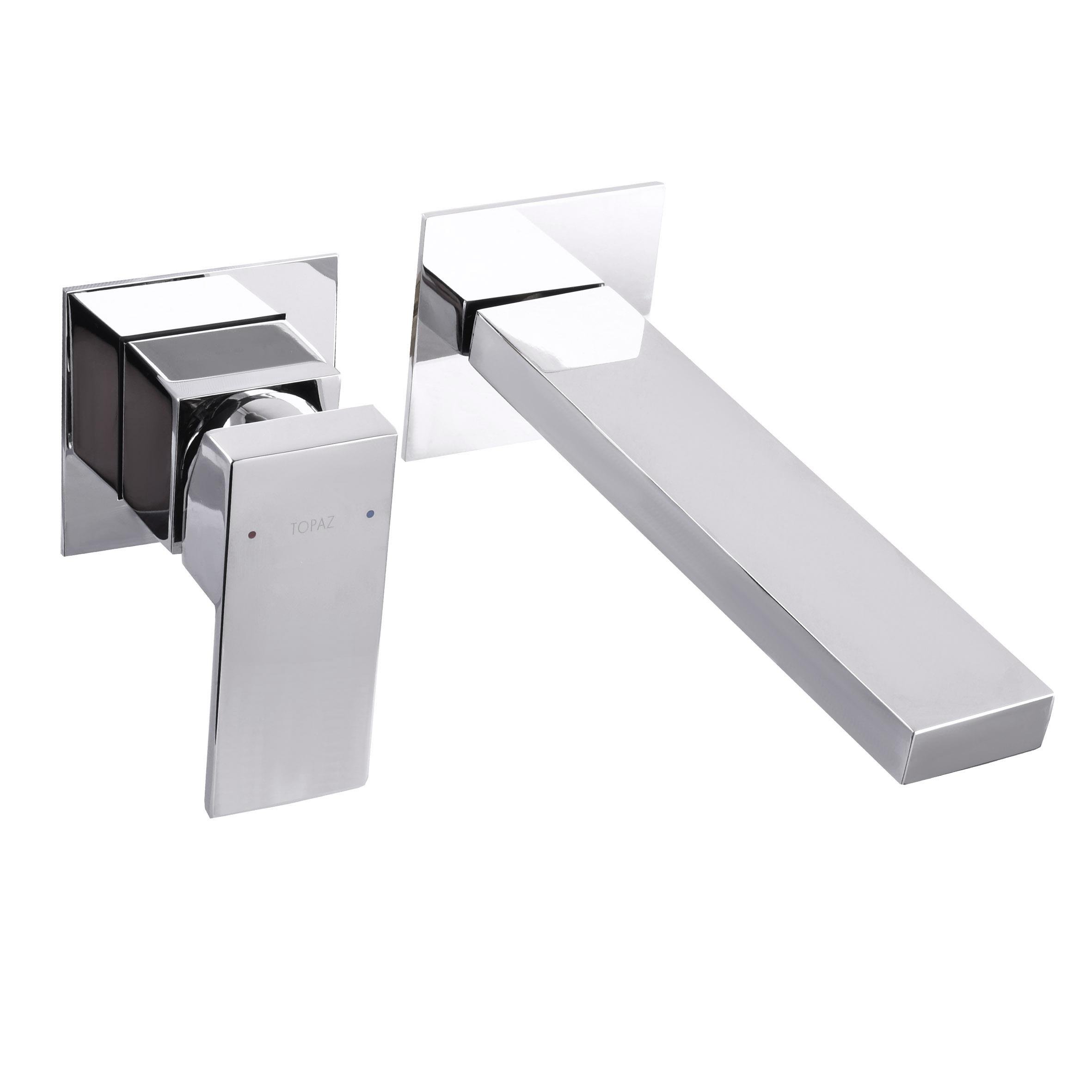 Смеситель для умывальника TOPAZ ODISS TO 18235-H66 настенный однорычажный Хром (108678)