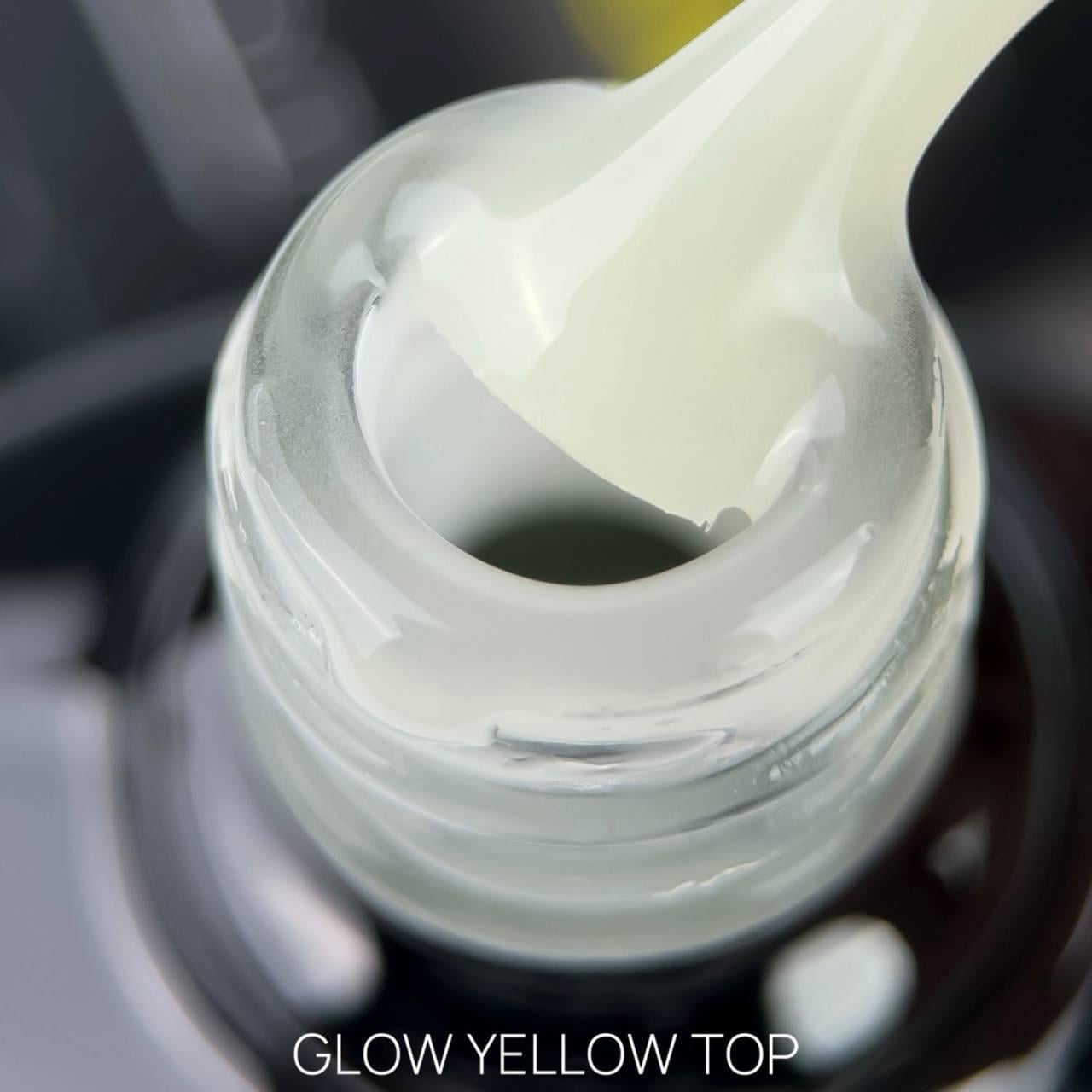 Топ для светящегося гель-лака в темноте Crooz Glow Yellow Top 8 мл Желтый