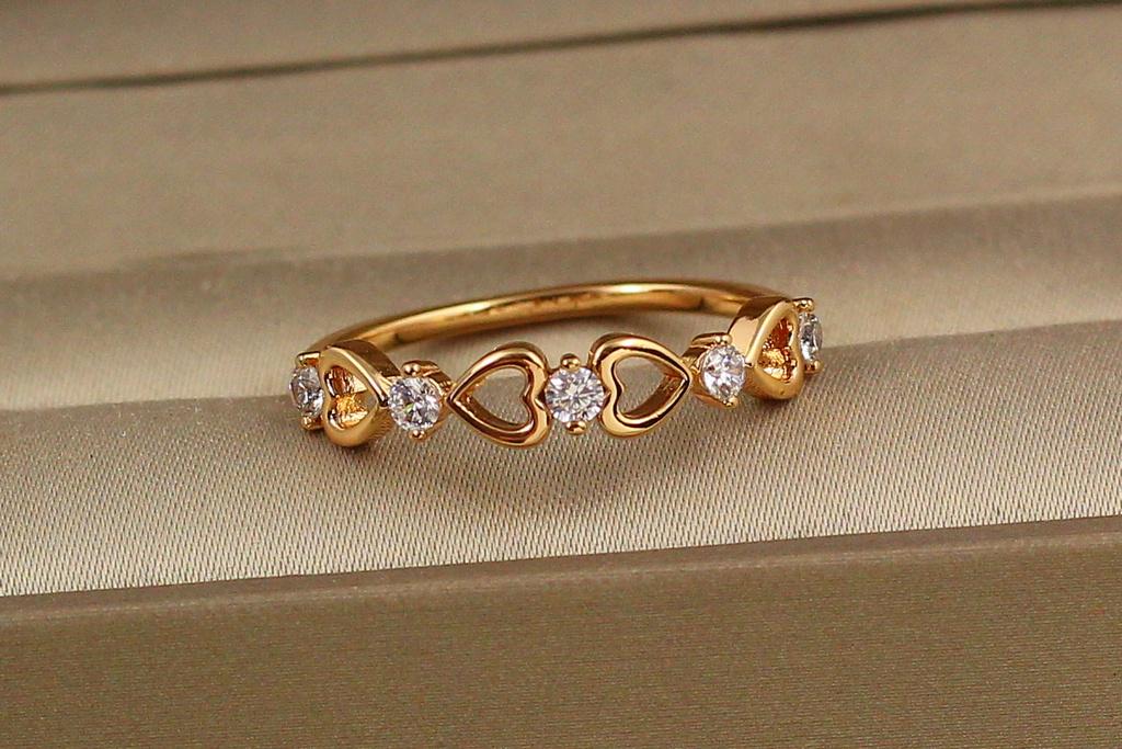 Колечко Xuping Jewelry Аморе р. 20 Золотистый (27851596)