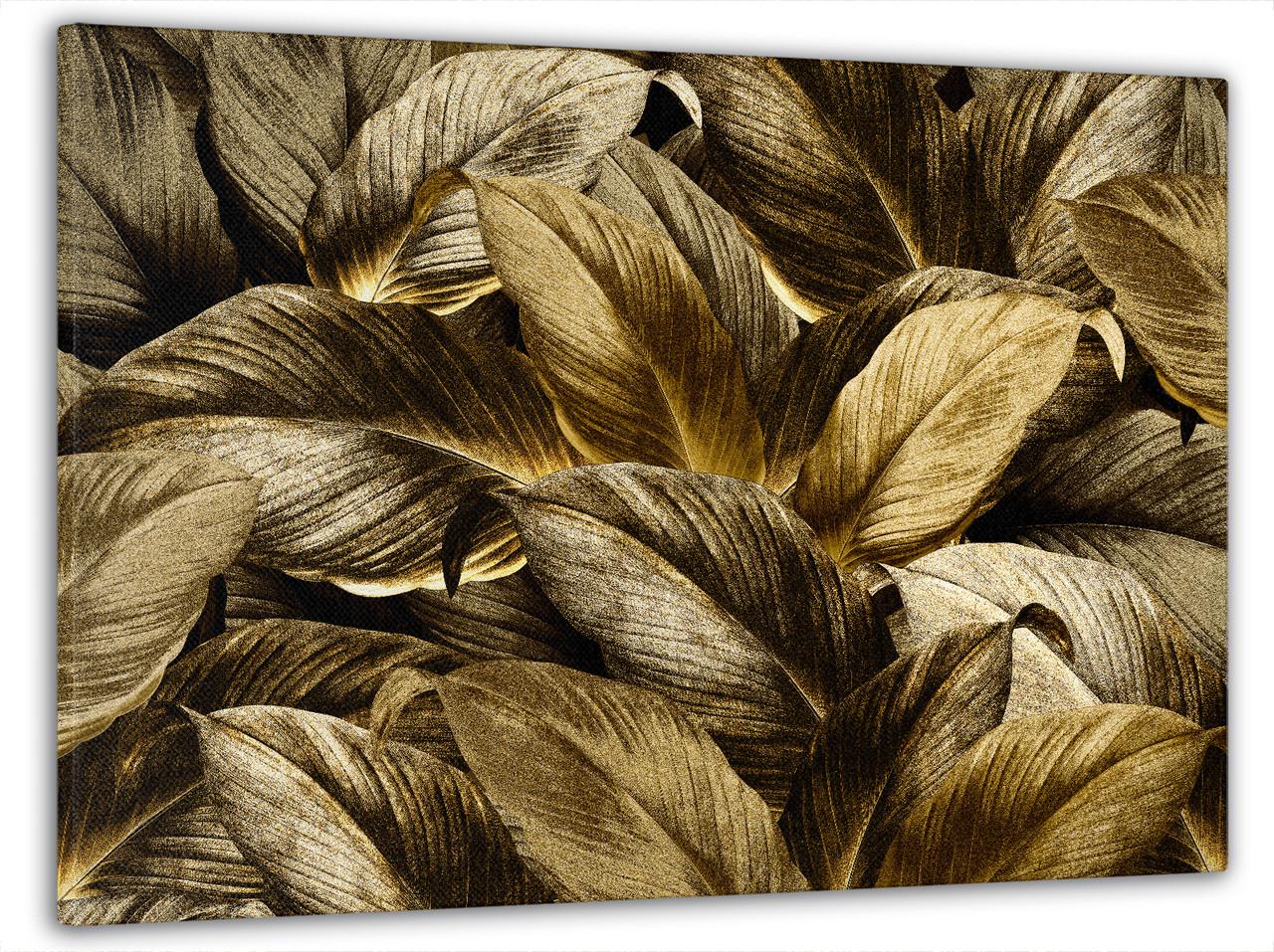 Картина на холсте DK Листки из золота 60x100 см (MK10206_M)