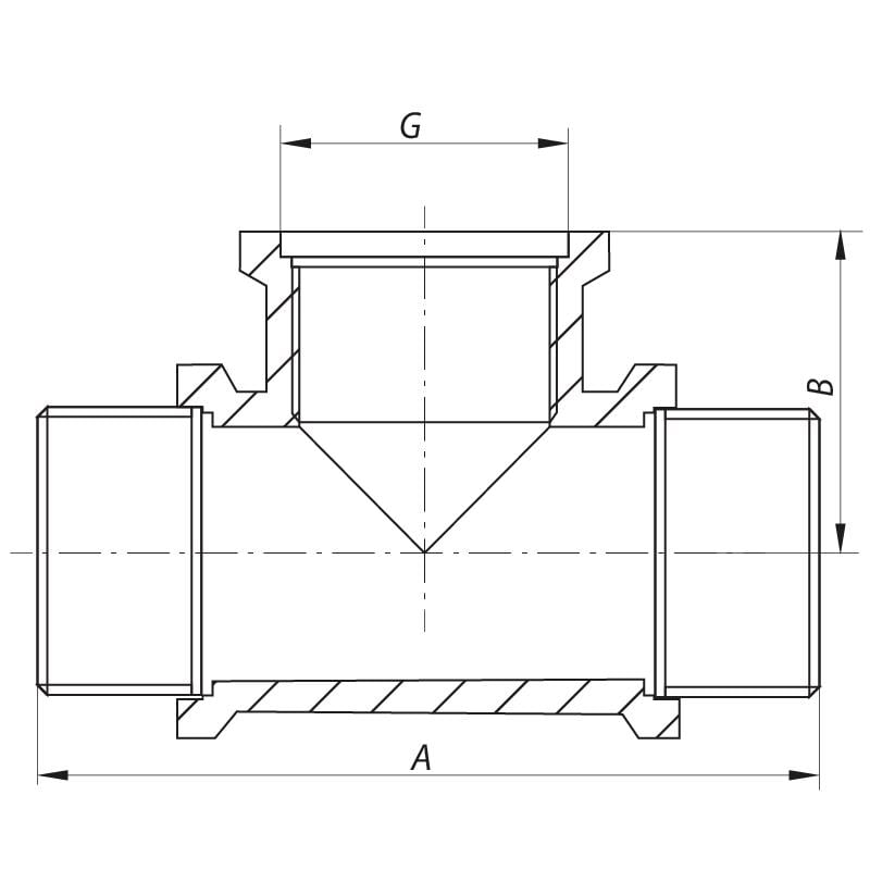 Тройник KOER KF0070 латунь наружная-внутренняя-наружная 1/2" (63448) - фото 2 Тройник KOER KF0070 латунь наружная-внутренняя-наружная 1/2" (63448) - фото 2