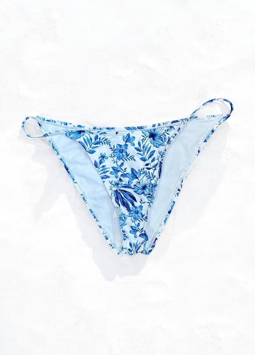 Купальные трусики PRIMARK 3785823 Цветы 2XL Белый