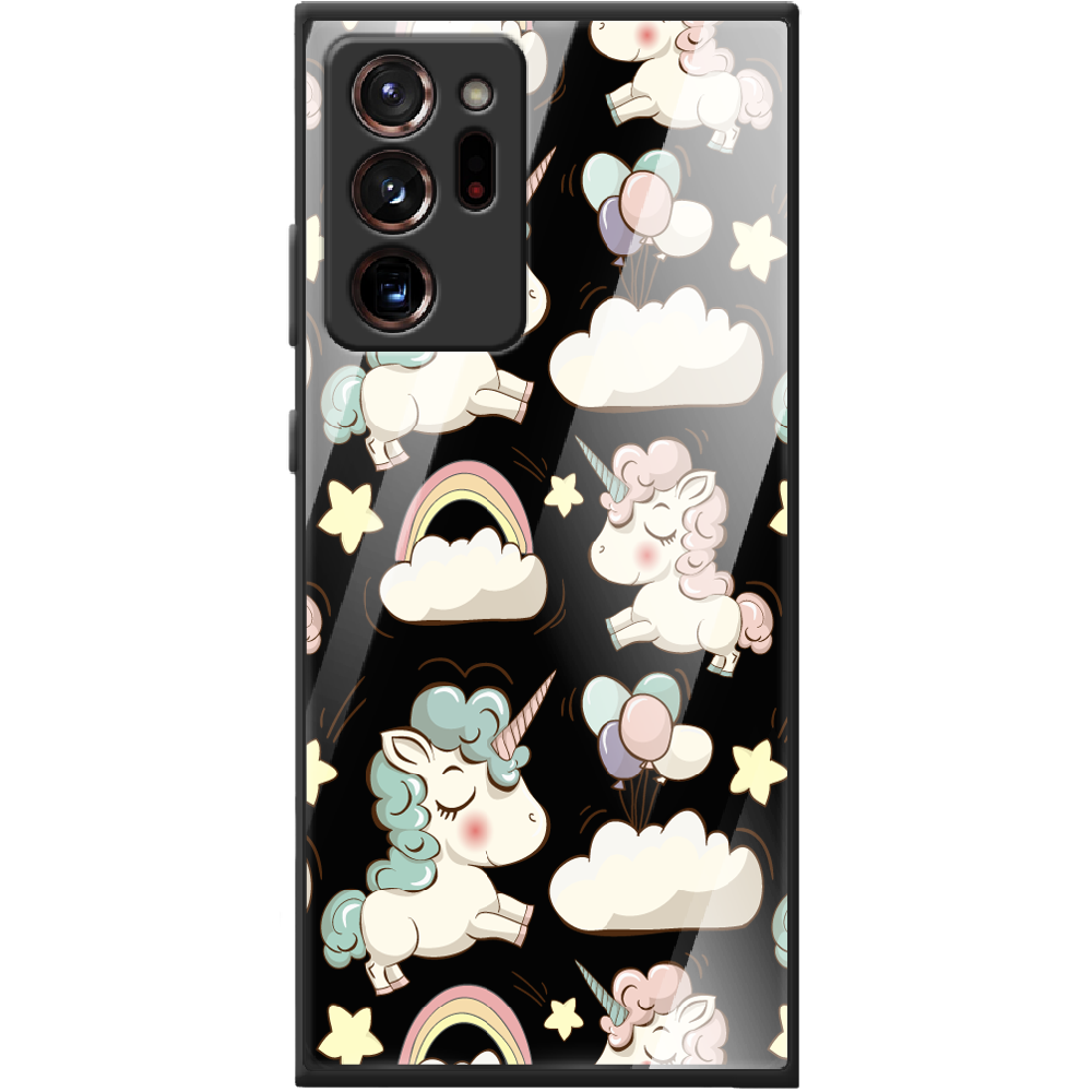 Чехол Boxface Samsung N985 Galaxy Note 20 Ultra Unicorns Черный силикон со стеклом (40573-cc2-41111)