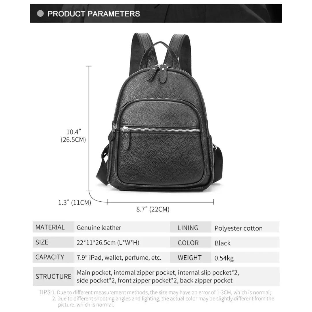 Жіночий рюкзак Lorian з натуральної шкіри з фронтальним та бічними карманами Молочний (LR 25172-white) - фото 6 Жіночий рюкзак Lorian з натуральної шкіри з фронтальним та бічними карманами Молочний (LR 25172-white) - фото 6