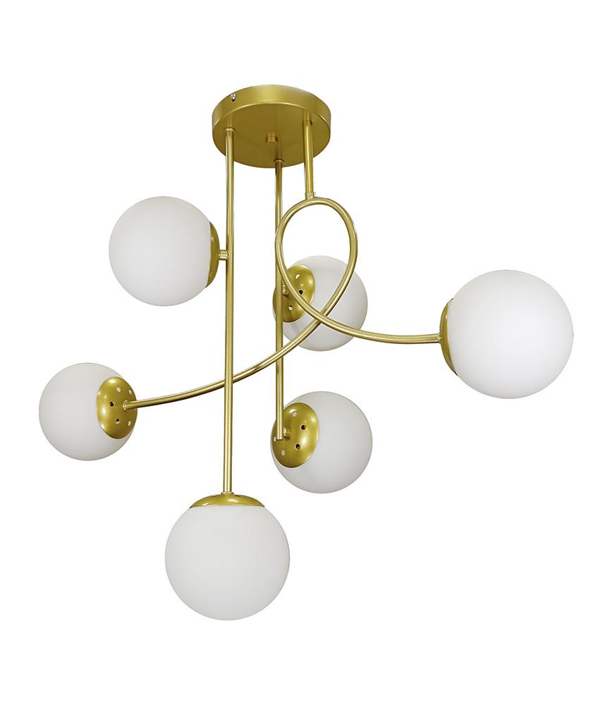 Люстра Levistella 752L7914-6 GD+WH на шесть плафонов Золотой/Белый (2280750340)