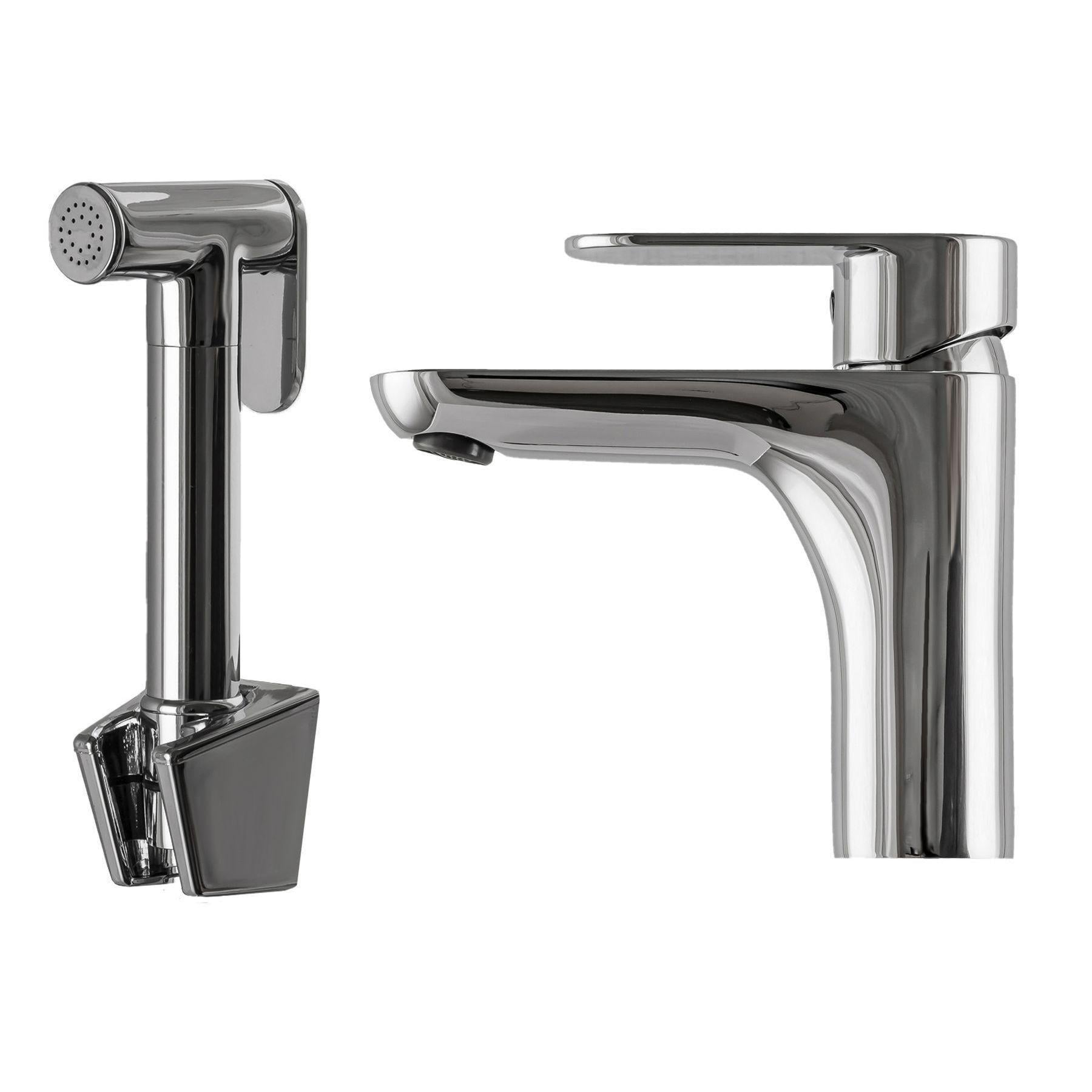 Смеситель для умывальника TOPAZ хромированный Серебристый (19563)