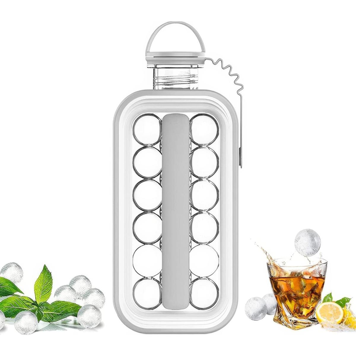 Форма для льоду Ice Cube Tray силіконова на 17 кульок Сірий (1010366-Gray) - фото 3