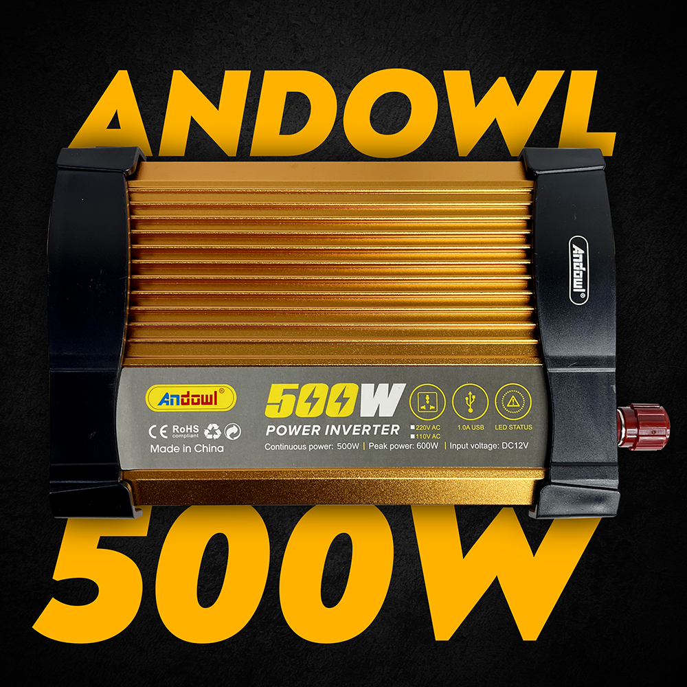 Автомобильный инвертор Andowl Q-KS500 с модифицированным синусом 500 Ватт 500 W (143) - фото 2