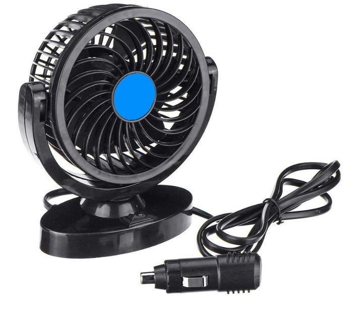 Вентилятор на підставці від прикурювача 12V (26954355) - фото 1