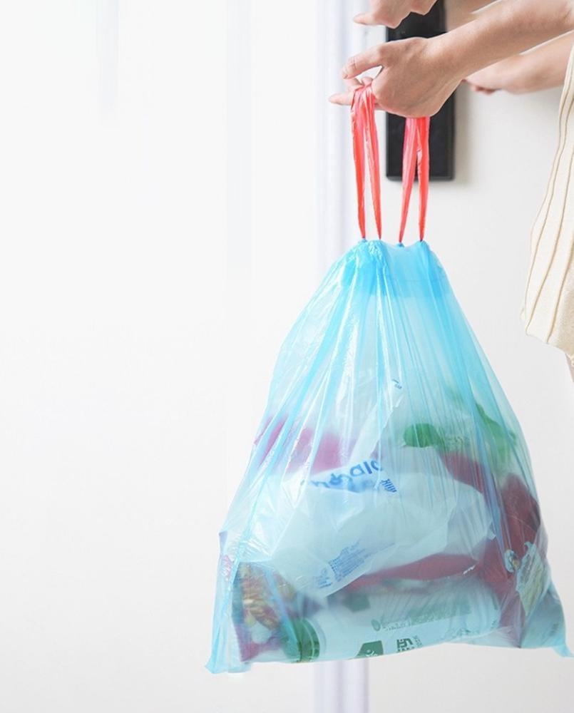 Набор полиэтиленовых пакетов для мусора с ручками на 20 л 5 рулонов по 13 шт. Мультиколор - фото 8