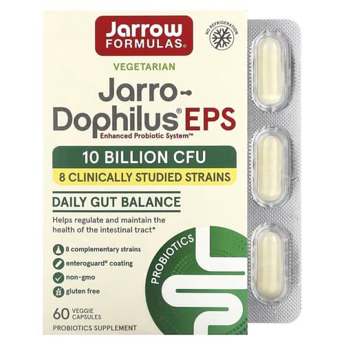 Пробиотики и пребиотики Jarrow Formulas Jarro-Dophilus EPS 10 Billion CFU 60 Capsules (JRW-03020)
