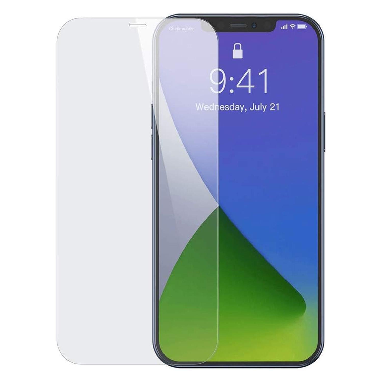 Захисне скло для iPhone 12 Pro Max BASEUS повноекранне/0,3 мм/2 шт. Прозорий (SGAPIPH67N-LS02)