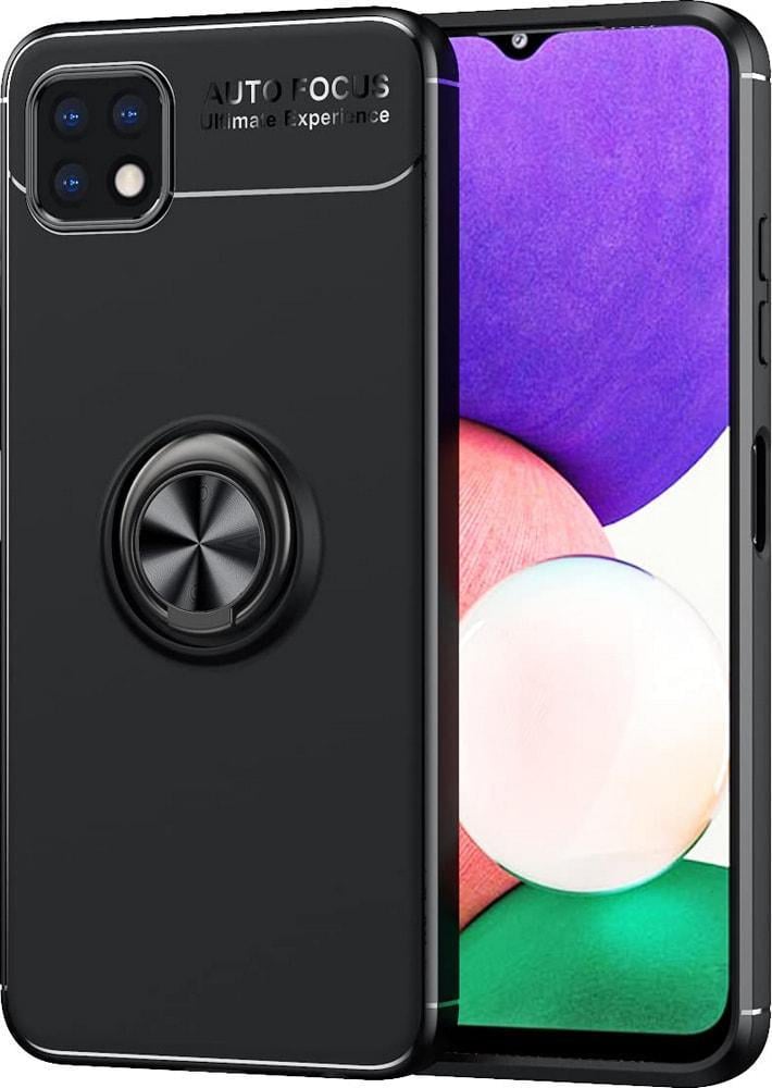Чехол с кольцом Samsung Galaxy A22 5G A226 Autofocus Black (30108-2B) Чехол с кольцом Samsung Galaxy A22 5G A226 Autofocus Black (30108-2B)