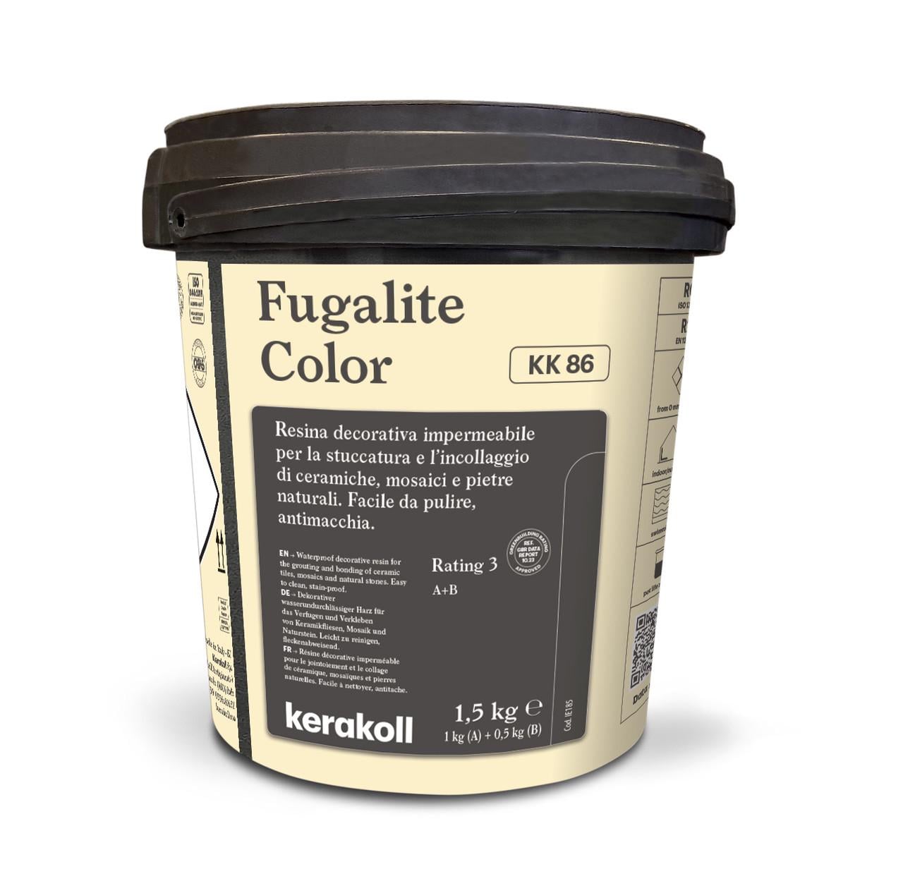 Затирка епоксидна Kerakoll Fugalite Color 1,5 кг Світло-бежевий (KK86)