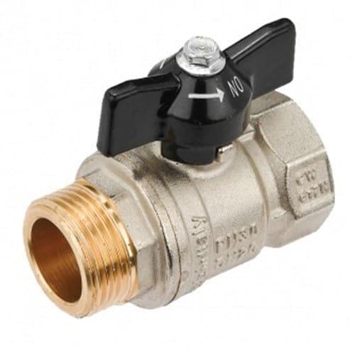 Шаровой кран General Fittings 1/2″ ВН прямой, латунь (7100M2N040400A) Шаровой кран General Fittings 1/2″ ВН прямой, латунь (7100M2N040400A)