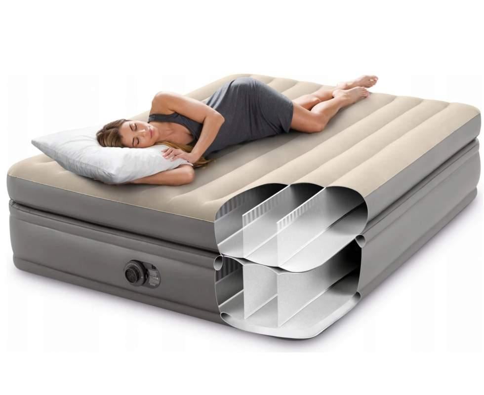 Матрас надувной двухместный Intex 152 х 203 х 51 см с электронасосом (64164) - фото 6
