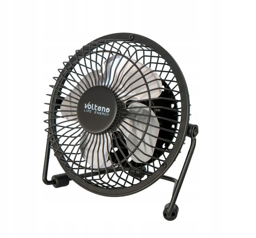 Вентилятор настольный Volteno VO0659 USB 2,5 Вт Черный (VO0659)