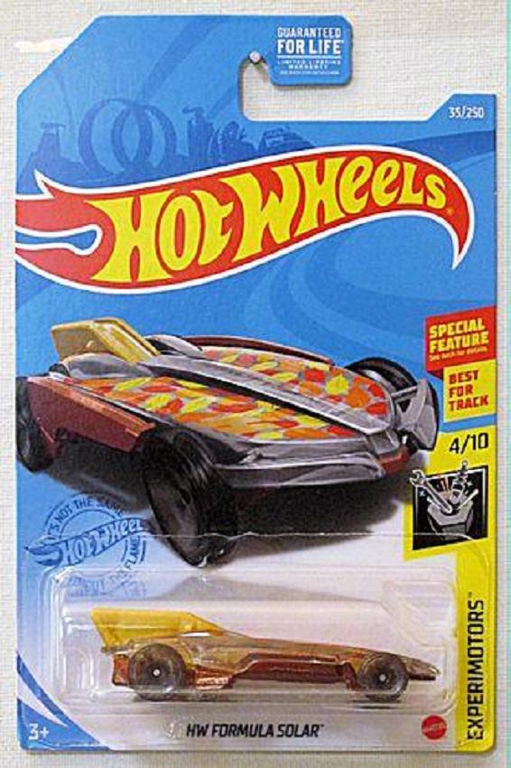 Машинка базовая Hot Wheels серии Experimotors 4/10-HW Formula Solar 2021