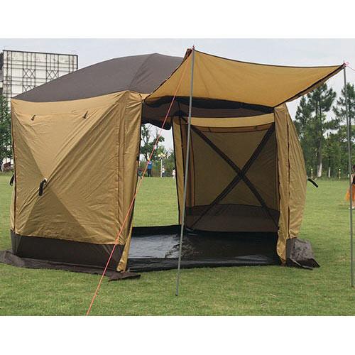 Палатка-кухня Mimir 2905TD 360х360х235 см Коричневый (MM2905TD)