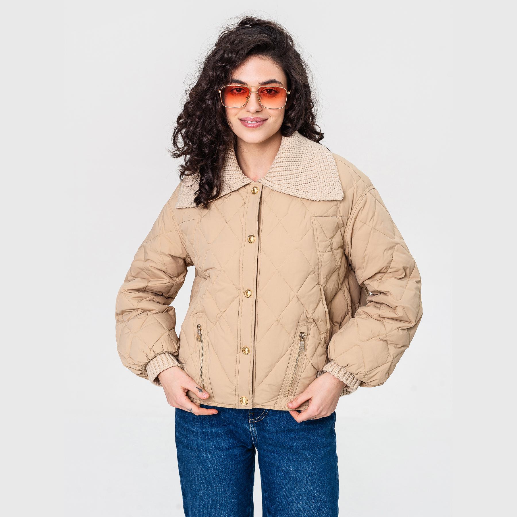 Куртка легка пухова Viva-Wear L Бежевий (88099)