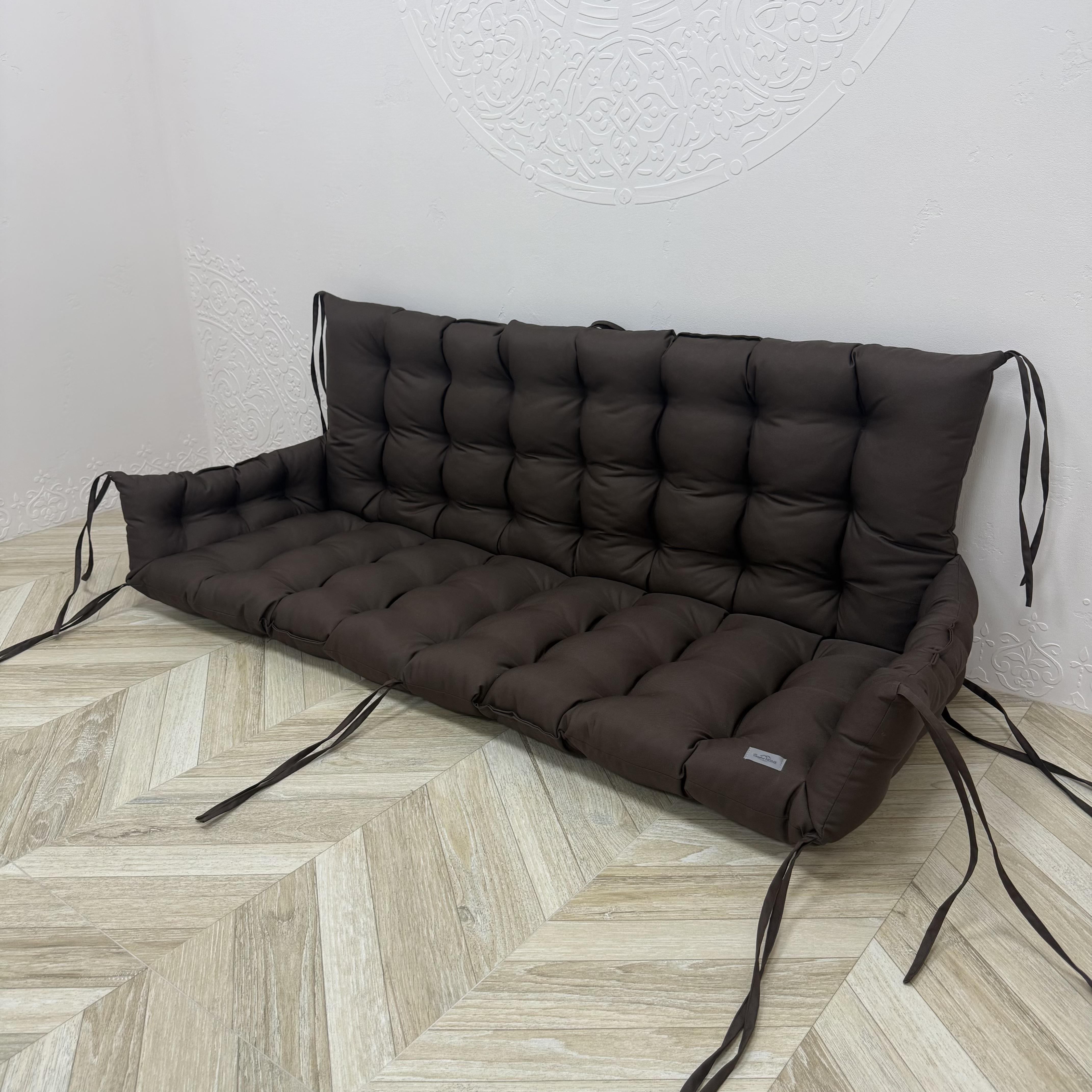 Подушка Сomfort Home с бортами Oxford на поддоны/качели/каркасы/садовая мебель 150х50х50х20 см