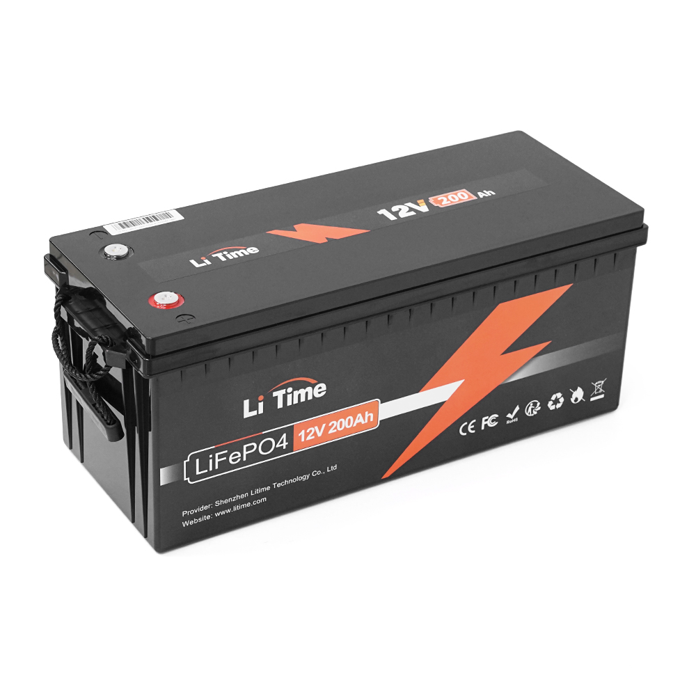 ᐉ Акумуляторна батарея Li-TIME LiFePO4 12,8V 200Ah 2560Wh BMS 100A ...
