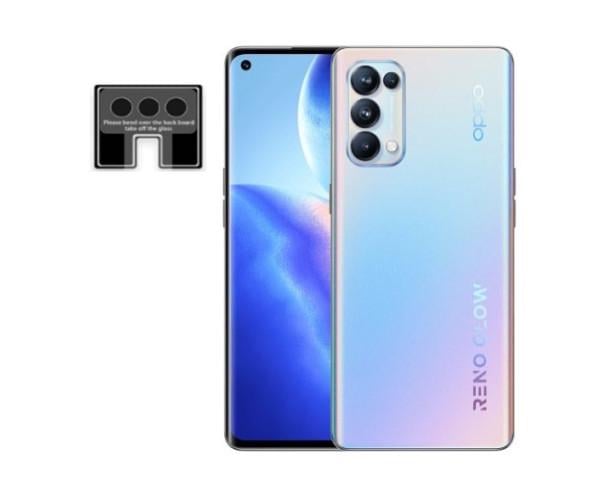 Противоударная гидрогелевая пленка Hydrogel Film для Oppo Reno5 5G на камеру 3 шт, Transparent
