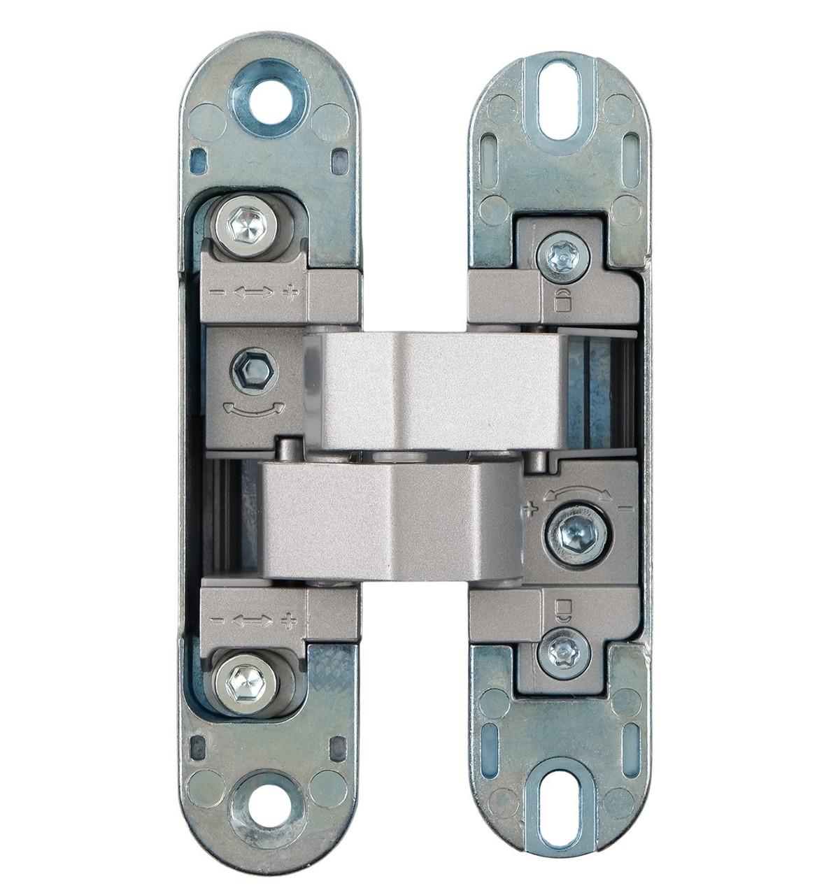 Петля скрытая Profitlock PL160 3D 24x110 мм для дверей 60 кг Хром матовый (PL160.SC) - фото 2 Петля скрытая Profitlock PL160 3D 24x110 мм для дверей 60 кг Хром матовый (PL160.SC) - фото 2