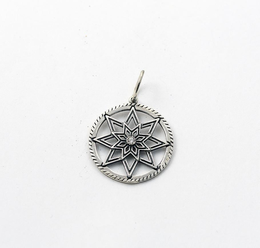 Кулон оберег Maxi Silver 8533 Звезда Алатырь (88533)