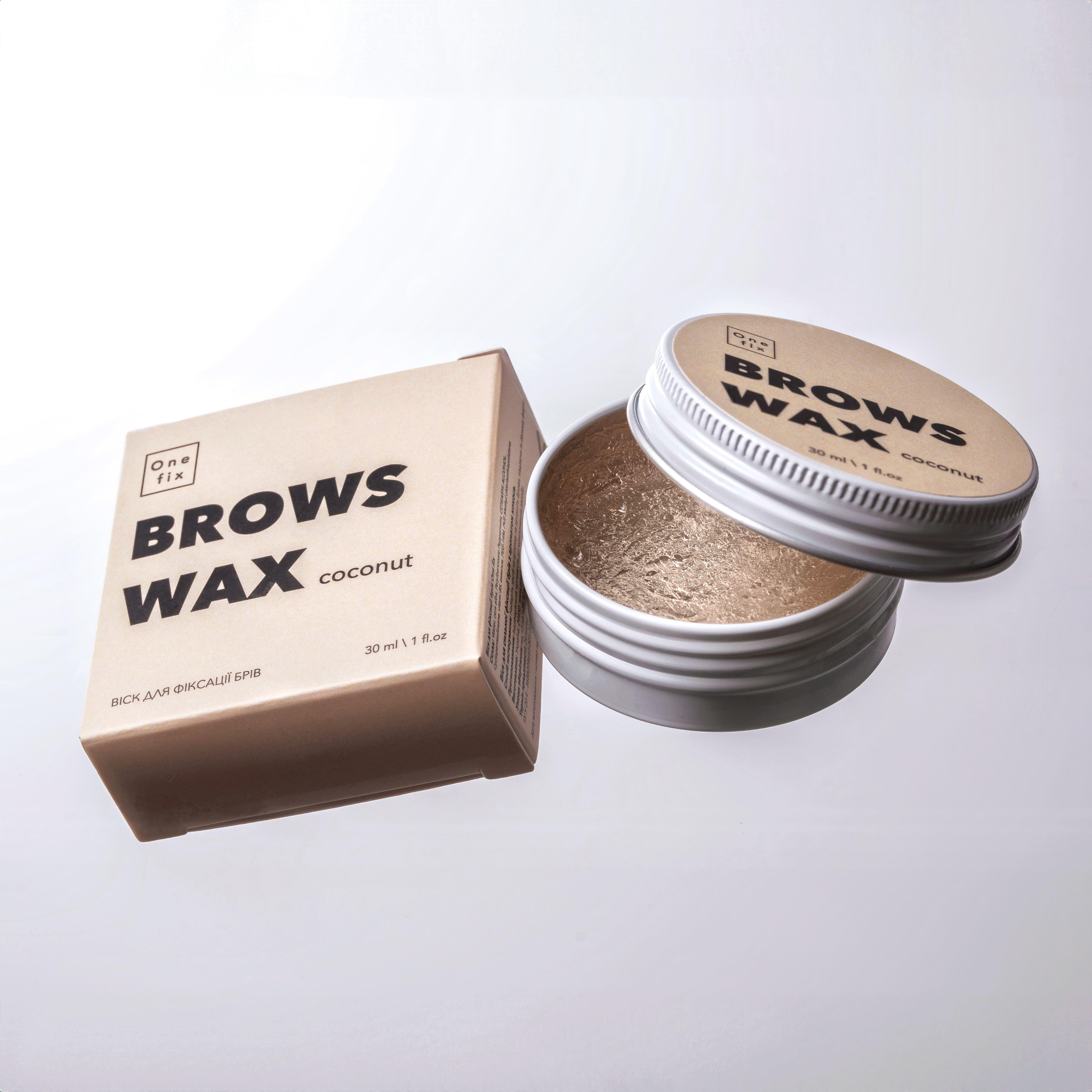 Віск для фіксації брів One fix brows wax coconut 30 мл (0009Cv)