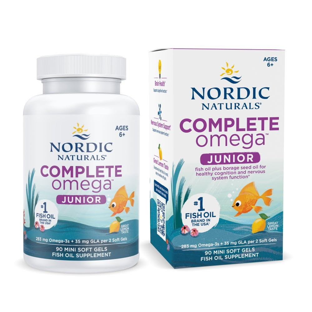 Кислоты жирные Nordic Naturals Complete Omega Junior Лимон для детей 283 мг 90 капсул (NOR-01775) Кислоты жирные Nordic Naturals Complete Omega Junior Лимон для детей 283 мг 90 капсул (NOR-01775)