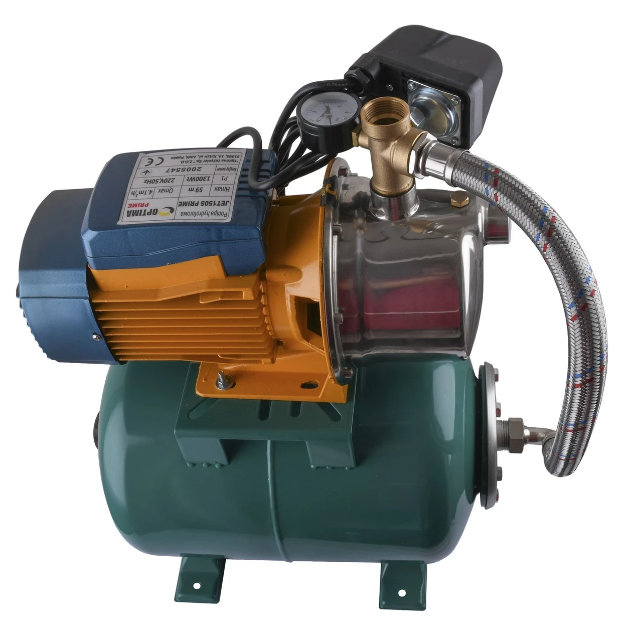 Насосная станция Optima JET150S Prime-24 бак VOLKS 1,3 кВт на гребенке (2471690997) - фото 3 Насосная станция Optima JET150S Prime-24 бак VOLKS 1,3 кВт на гребенке (2471690997) - фото 3