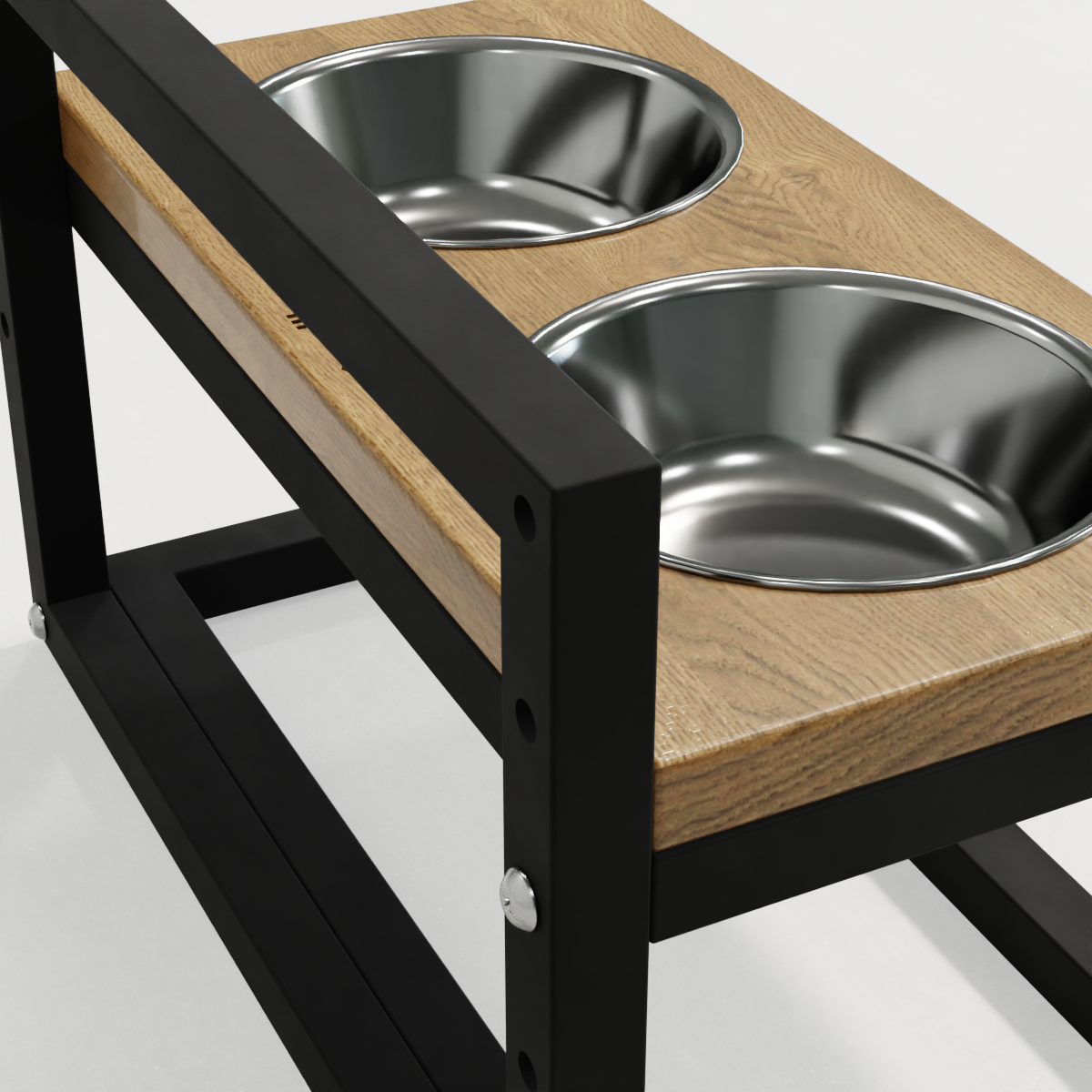 Миски на регулируемой подставке для маленьких собак Hollky Flex S 2х0,45 л (FS-422523-BLNH) - фото 3 Миски на регулируемой подставке для маленьких собак Hollky Flex S 2х0,45 л (FS-422523-BLNH) - фото 3