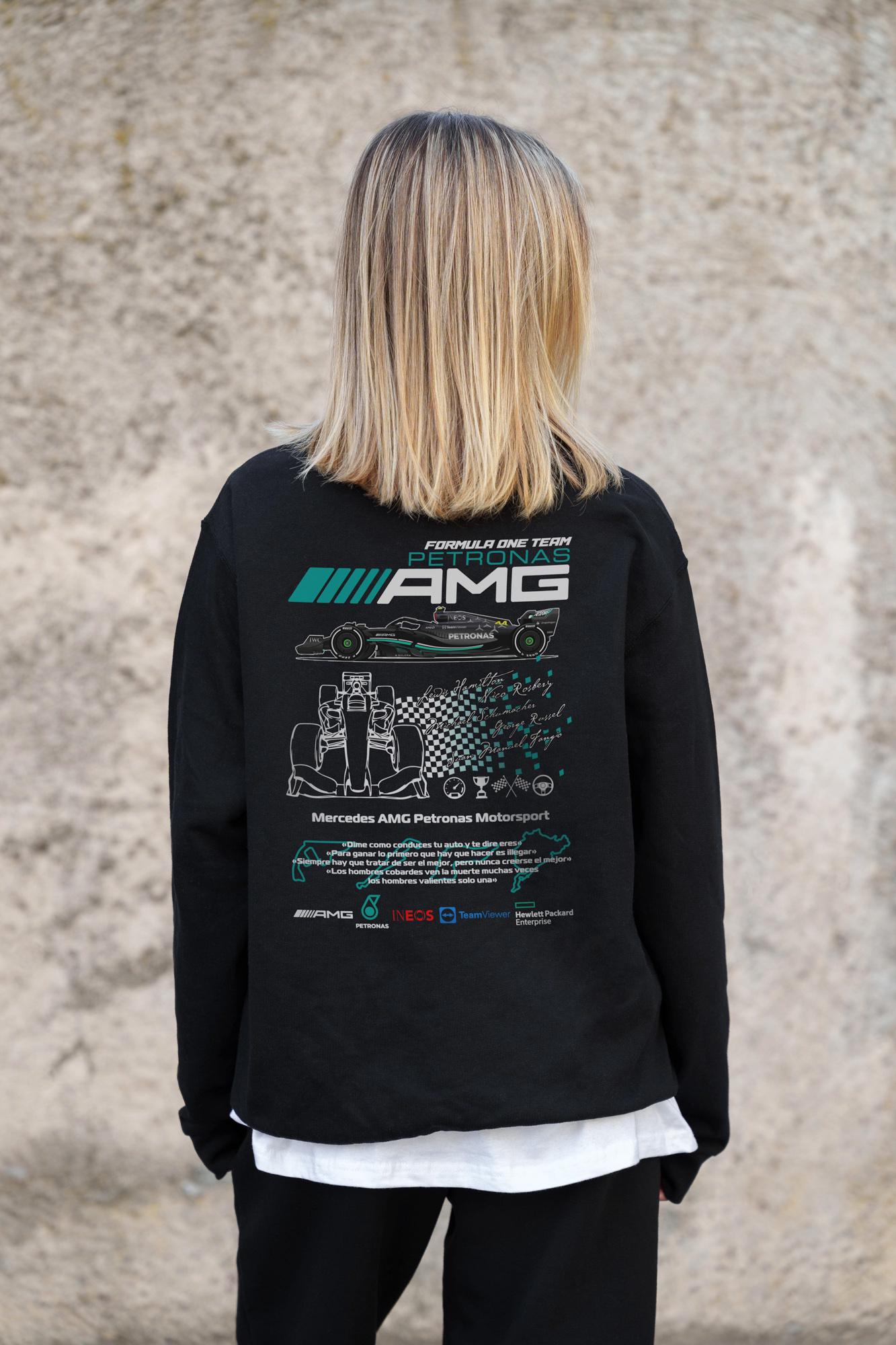 Свитшот оверсайз с принтом Without AMG 2XL/3XL Black (2XL/3XL8055578) - фото 8