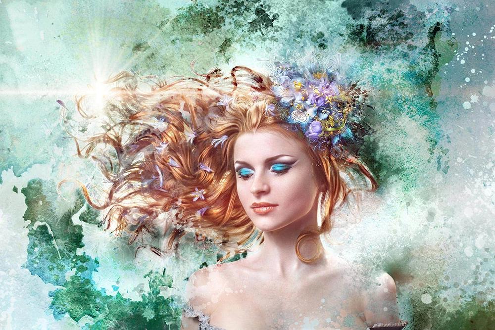 Алмазная мозаика Emerald Craft Девушка в саду у дома 30x40 см (23827)