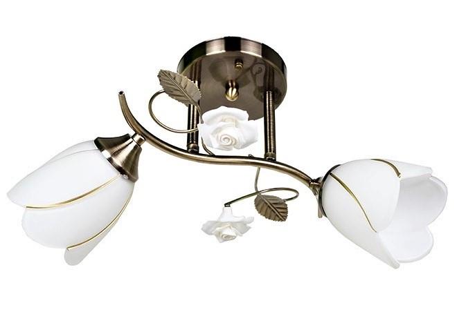 Люстра стельова Sirius флористика Латунь (192570/2)