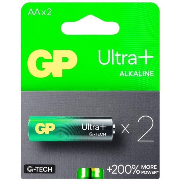 Батарейки лужні GP Ultra Plus Alkaline AA 1,5V 15AUP-U4 LR6 2 шт.