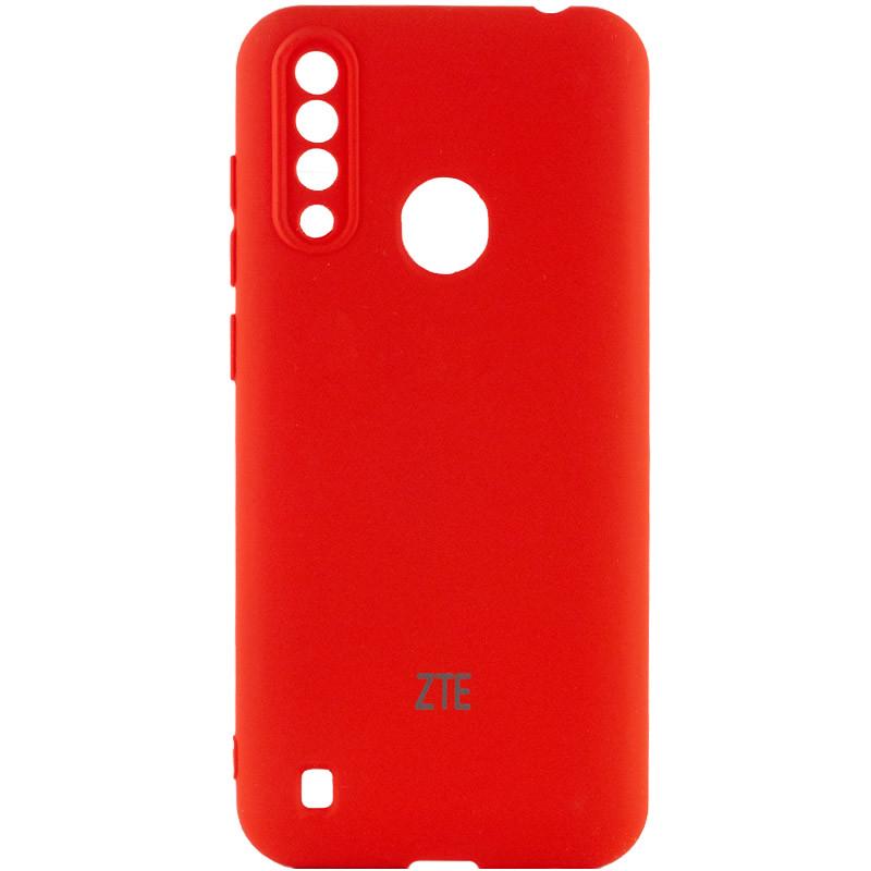 Противоударный чехол Silicone Cover My Color Full Camera (A) для ZTE Blade A7 Fingerprint (2020) Красный / Red