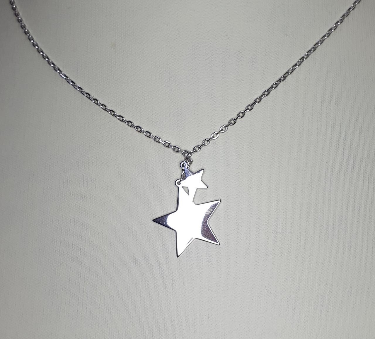 Колье серебряное Звездочки 4,47 г
